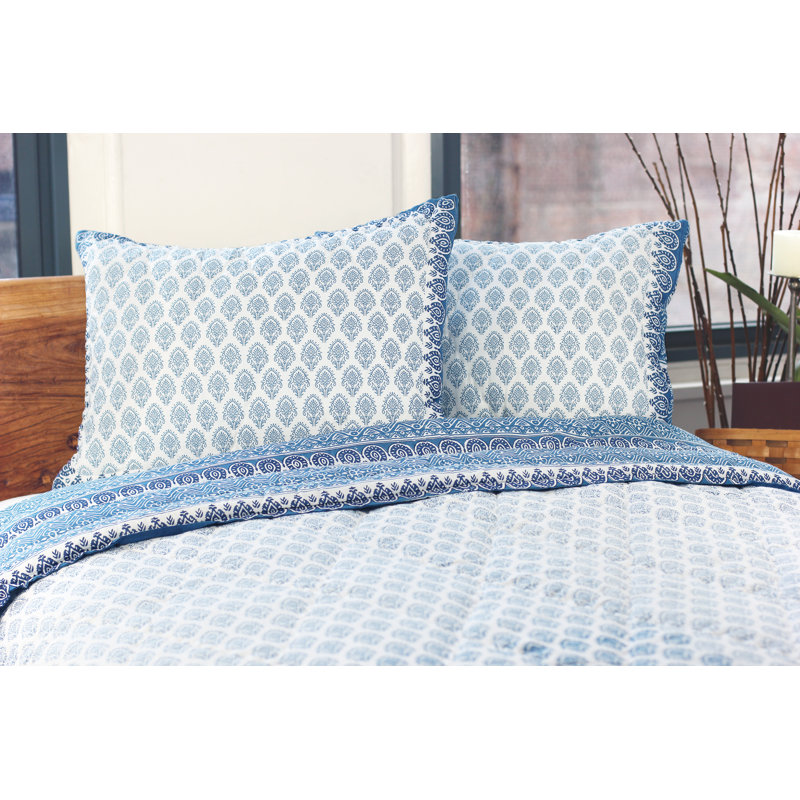 Bungalow Rose Dunnam Mosaic Cotton Voile Quilt Set Wayfair